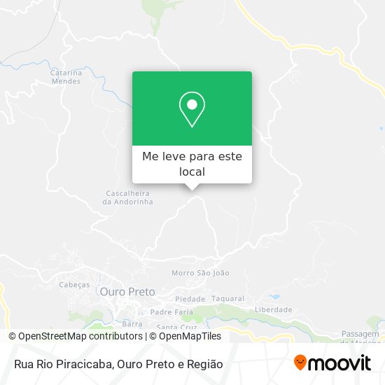 Rua Rio Piracicaba mapa