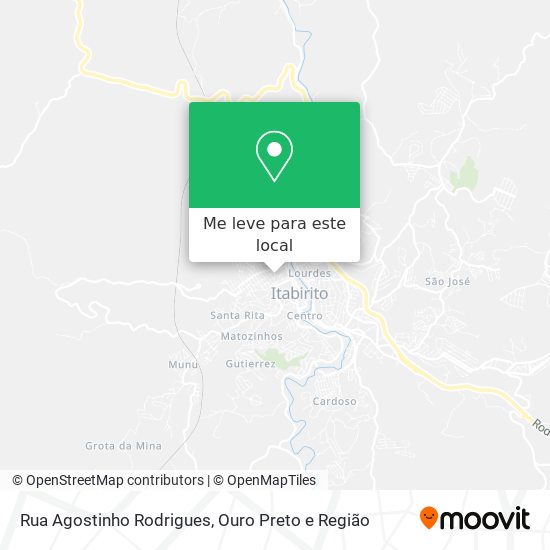 Rua Agostinho Rodrigues mapa
