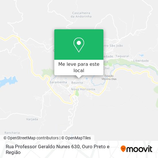 Rua Professor Geraldo Nunes 630 mapa