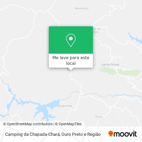 Camping da Chapada-Chará mapa