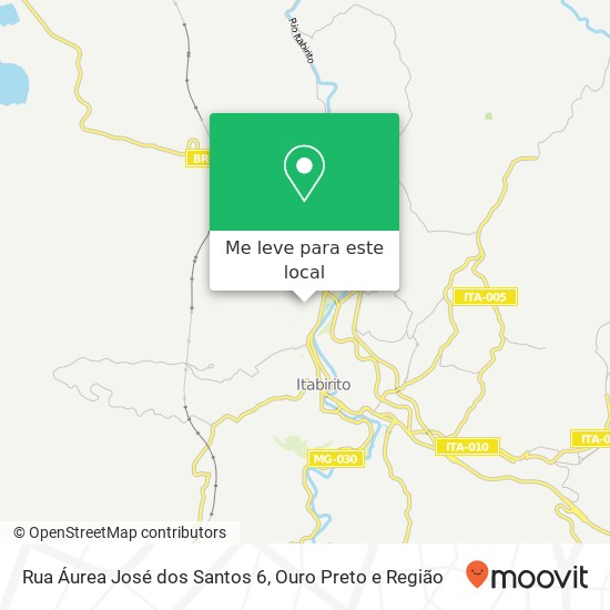 Rua Áurea José dos Santos 6 mapa