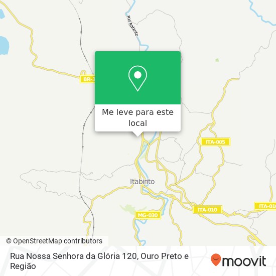 Rua Nossa Senhora da Glória 120 mapa