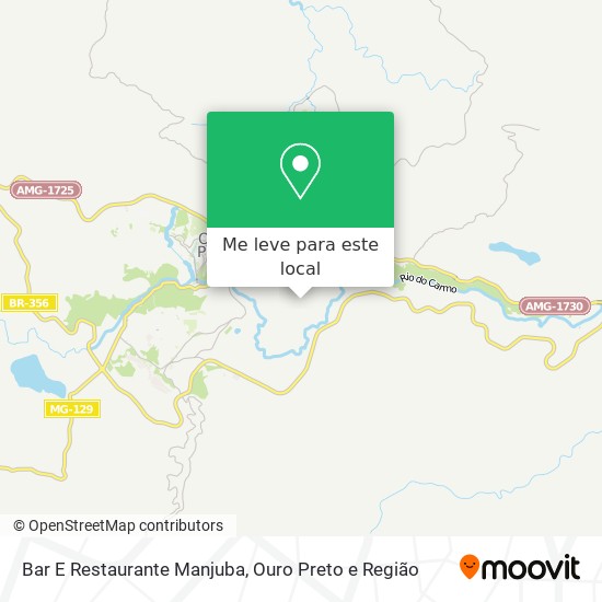 Bar E Restaurante Manjuba mapa
