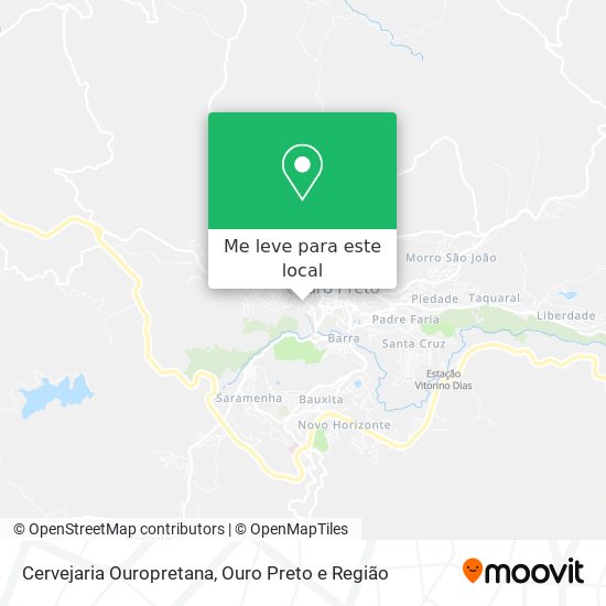 Cervejaria Ouropretana mapa