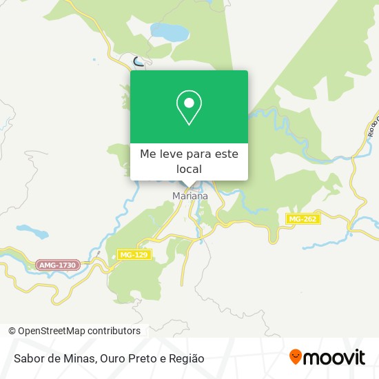 Sabor de Minas mapa