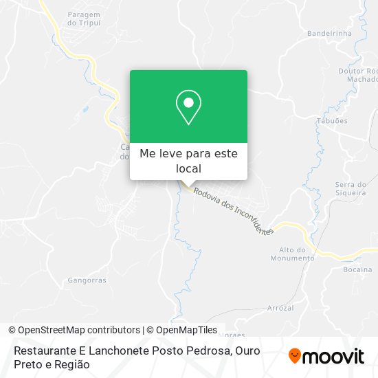 Restaurante E Lanchonete Posto Pedrosa mapa