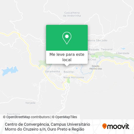 Centro de Convergência, Campus Universitário Morro do Cruzeiro s / n mapa