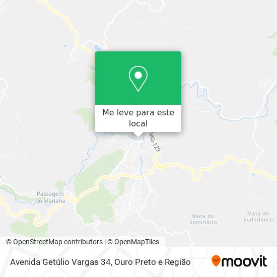 Avenida Getúlio Vargas 34 mapa