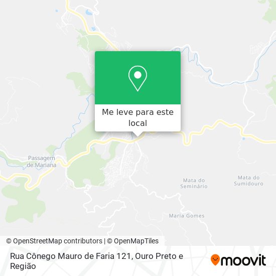 Rua Cônego Mauro de Faria 121 mapa