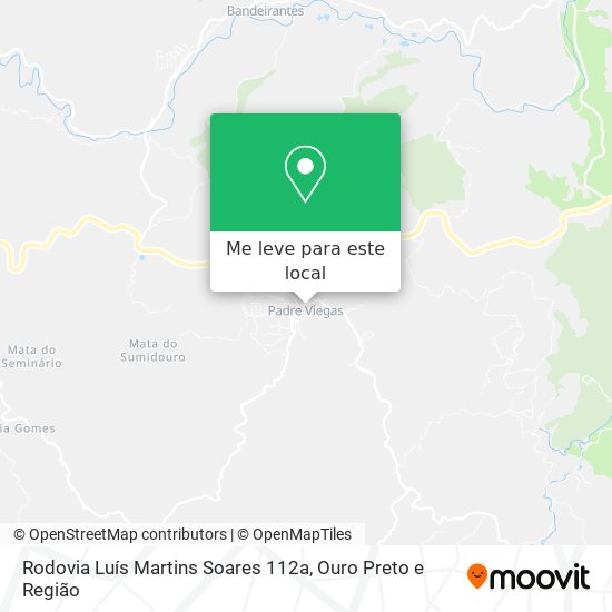 Rodovia Luís Martins Soares 112a mapa