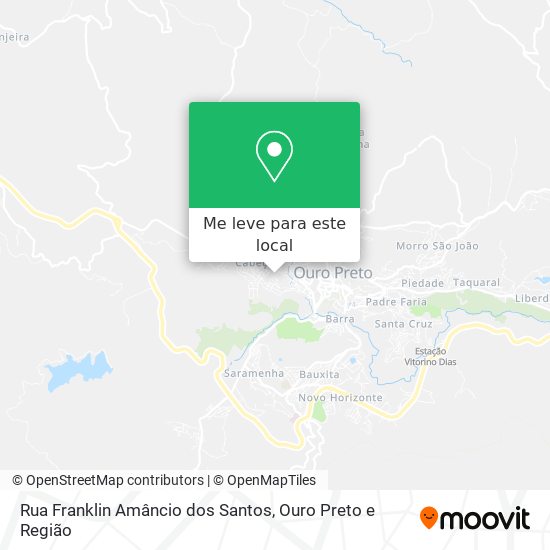 Rua Franklin Amâncio dos Santos mapa