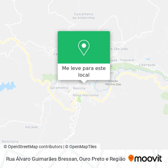 Rua Álvaro Guimarães Bressan mapa