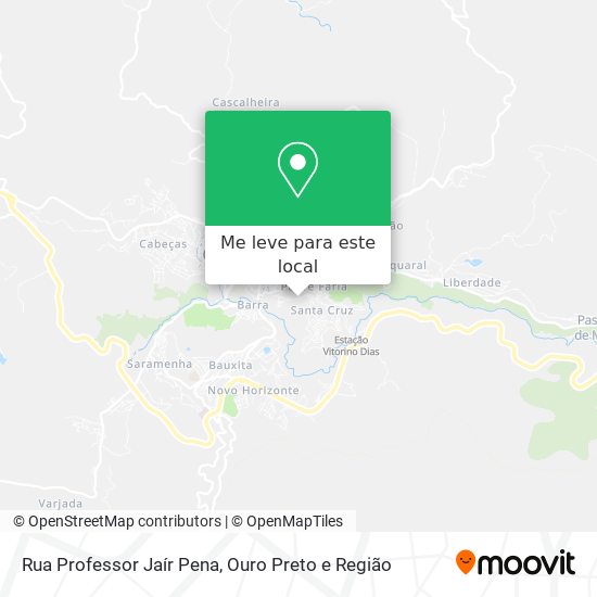 Rua Professor Jaír Pena mapa