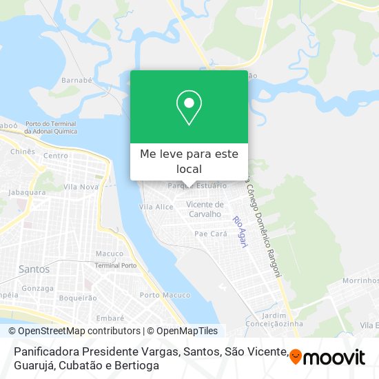 Panificadora Presidente Vargas mapa