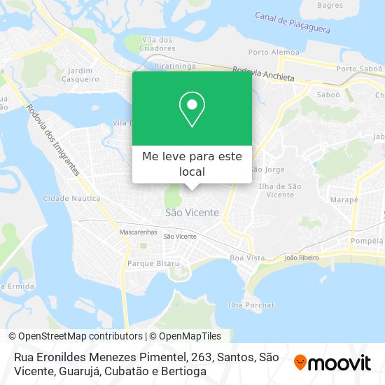 Rua Eronildes Menezes Pimentel, 263 mapa