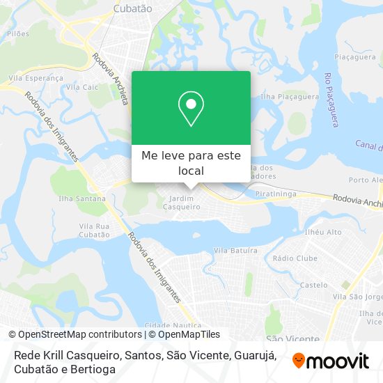 Rede Krill Casqueiro mapa