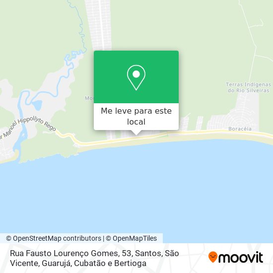 Rua Fausto Lourenço Gomes, 53 mapa