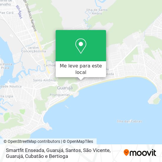 Smartfit Enseada, Guarujá mapa