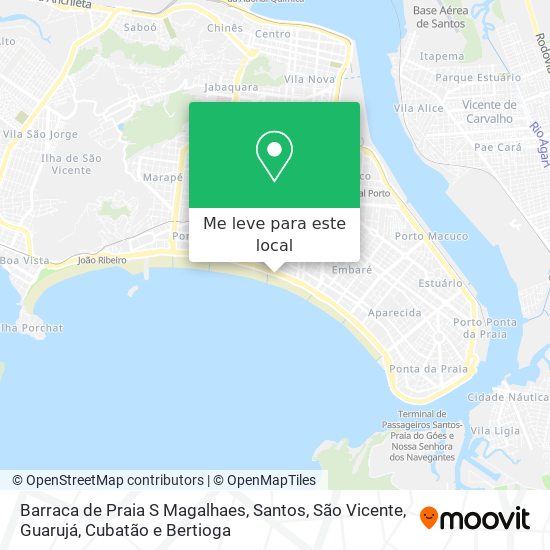 Barraca de Praia S Magalhaes mapa