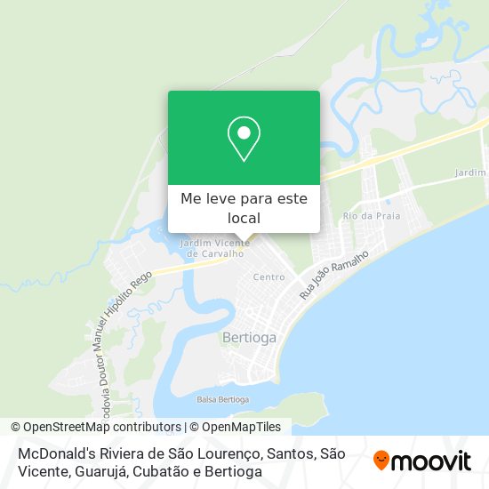 McDonald's Riviera de São Lourenço mapa