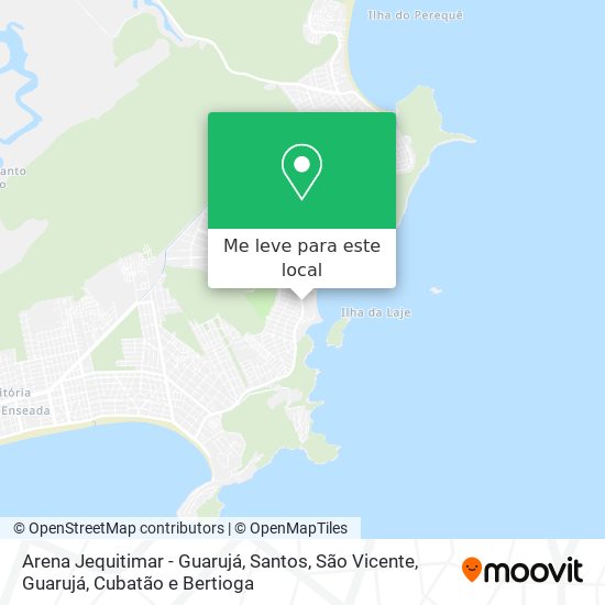 Arena Jequitimar - Guarujá mapa