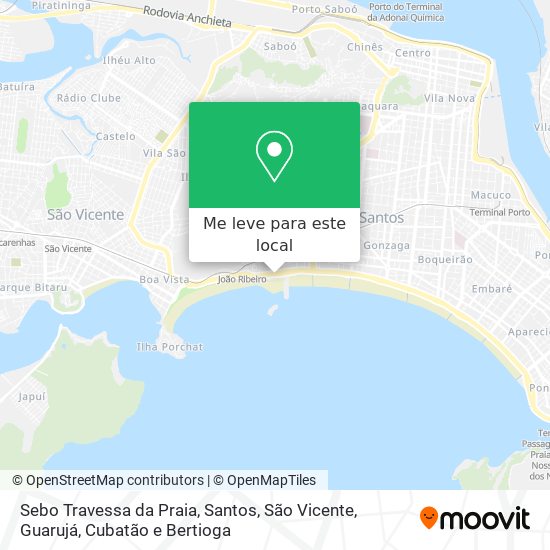Sebo Travessa da Praia mapa