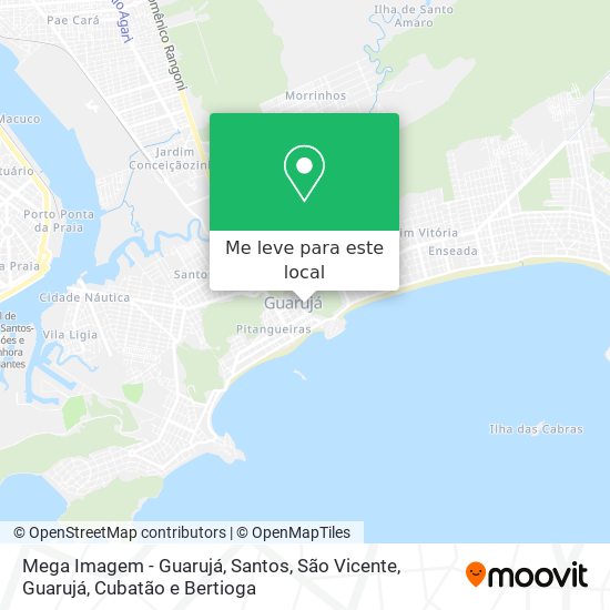 Mega Imagem - Guarujá mapa