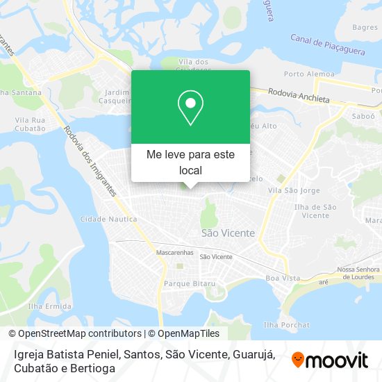 Igreja Batista Peniel mapa