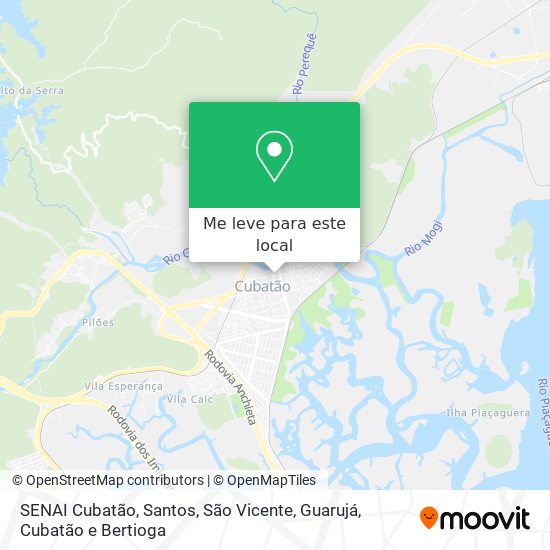 SENAI Cubatão mapa