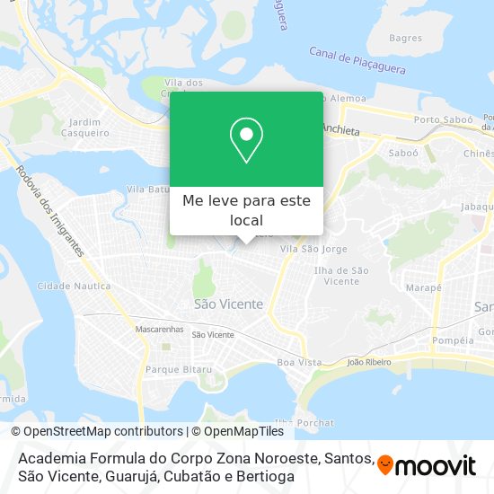 Academia Formula do Corpo Zona Noroeste mapa