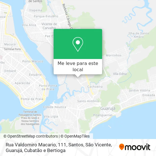 Rua Valdomiro Macario, 111 mapa