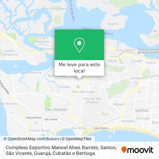 Complexo Esportivo Manoel Alves Barreto mapa