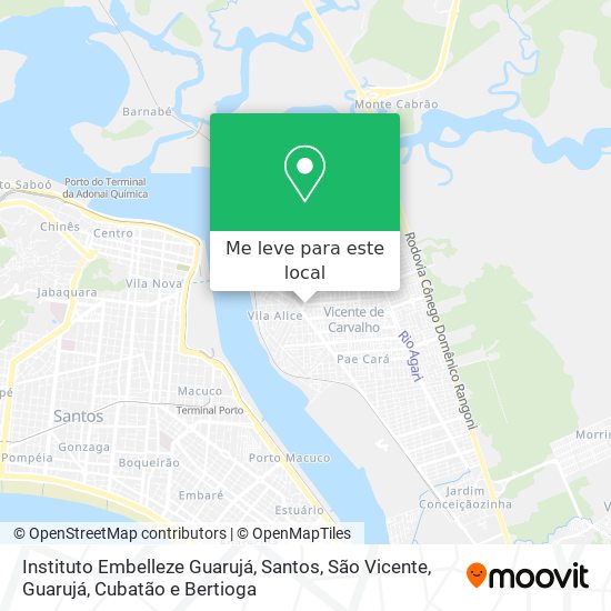 Instituto Embelleze Guarujá mapa