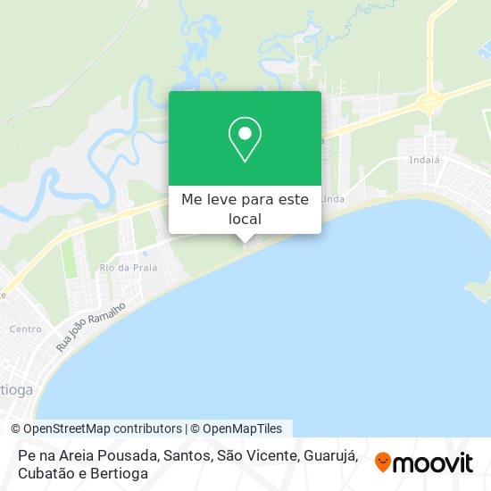 Pe na Areia Pousada mapa