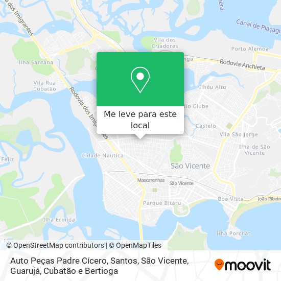Auto Peças Padre Cícero mapa