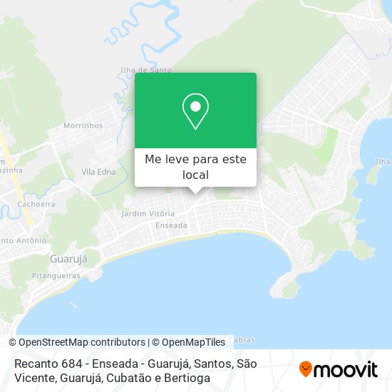 Recanto 684 - Enseada - Guarujá mapa