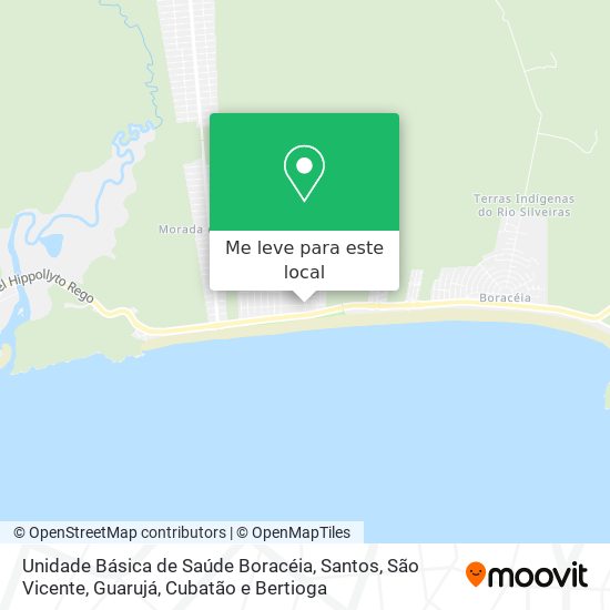 Unidade Básica de Saúde Boracéia mapa