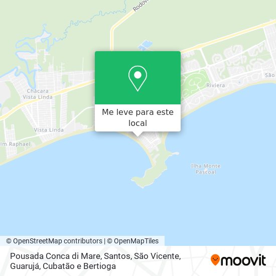 Pousada Conca di Mare mapa