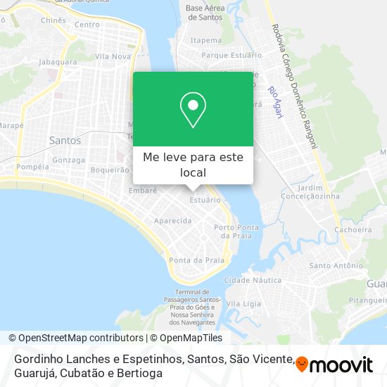 Gordinho Lanches e Espetinhos mapa