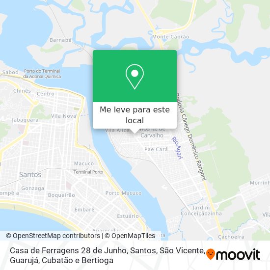 Casa de Ferragens 28 de Junho mapa
