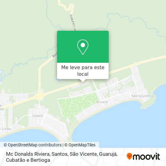 Mc Donalds Riviera mapa