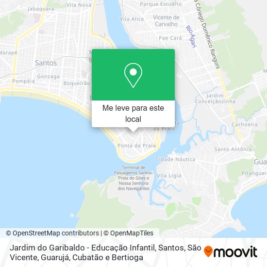 Jardim do Garibaldo - Educação Infantil mapa