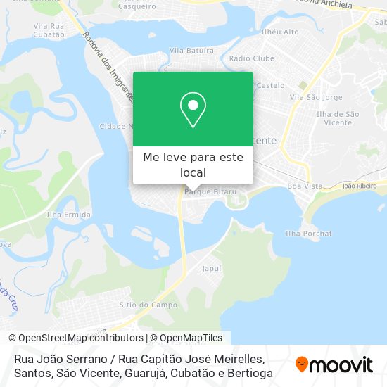 Rua João Serrano / Rua Capitão José Meirelles mapa