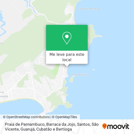 Praia de Pernambuco, Barraca da Jojo mapa