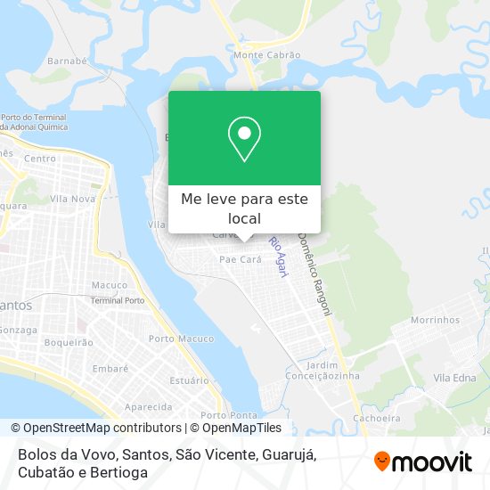 Bolos da Vovo mapa