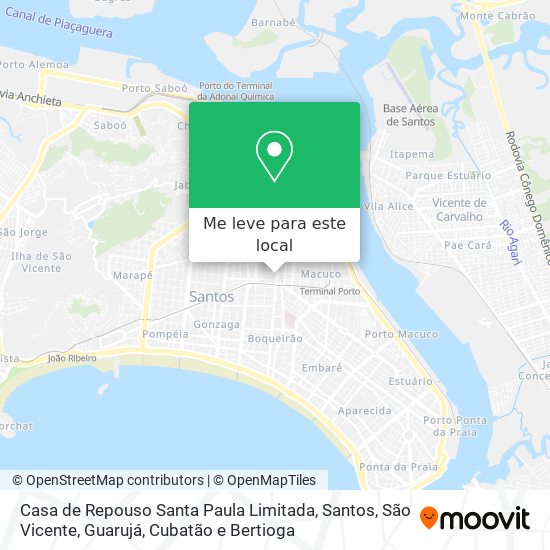 Casa de Repouso Santa Paula Limitada mapa