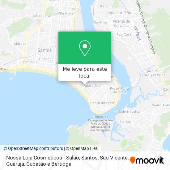 Nossa Loja Cosméticos - Salão mapa