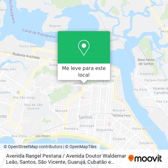 Avenida Rangel Pestana / Avenida Doutor Waldemar Leão mapa