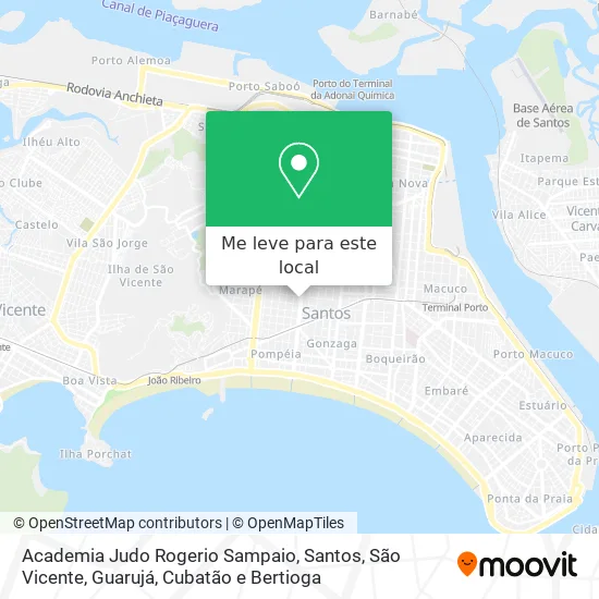 Academia Judo Rogerio Sampaio mapa