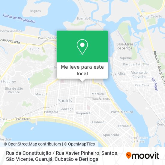 Rua da Constituição / Rua Xavier Pinheiro mapa